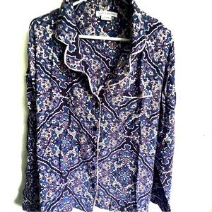 NWT Vera Bradley Purple Pajama Top XL